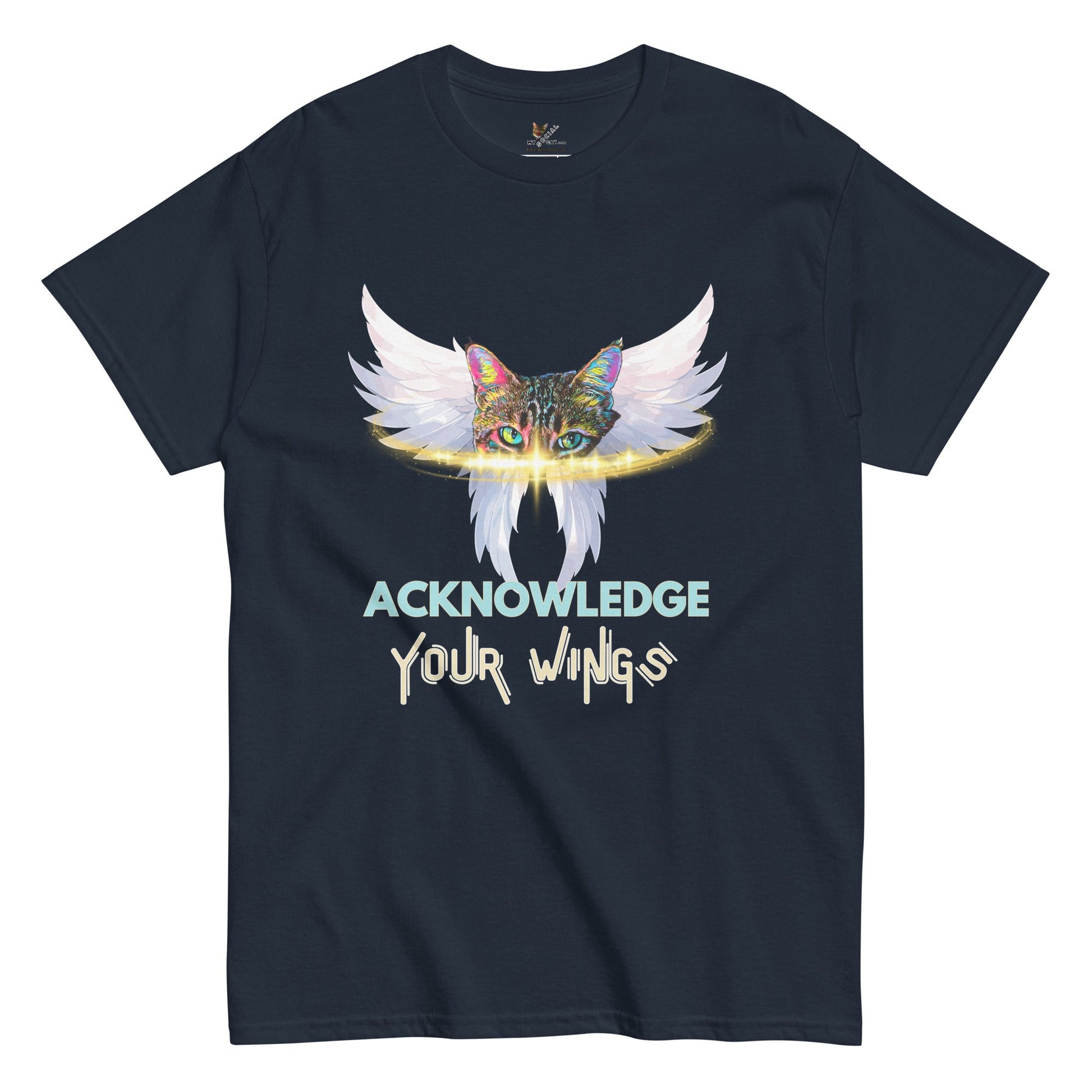 Acknowledge Your Wings Unisex Classic Tee - My Social Cat Bonafide Boutique LLCAcknowledge Your Wings Unisex Classic TeeT-shirtMy Social Cat Bonafide Boutique LLCNavySclassictee