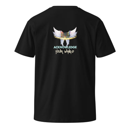 Acknowledge Your Wings Unisex Premium Tee - My Social Cat Bonafide Boutique LLCAcknowledge Your Wings Unisex Premium TeeT-shirtMy Social Cat Bonafide Boutique LLCPetrol BlueSpremiumtee