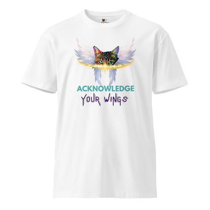 Acknowledge Your Wings Unisex Premium Tee - My Social Cat Bonafide Boutique LLCAcknowledge Your Wings Unisex Premium TeeT-shirtMy Social Cat Bonafide Boutique LLCWhiteSpremiumtee