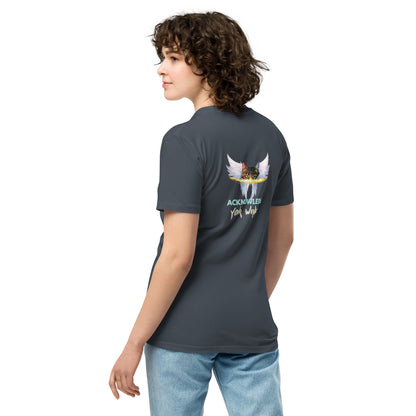 Acknowledge Your Wings Unisex Premium Tee - My Social Cat Bonafide Boutique LLCAcknowledge Your Wings Unisex Premium TeeT-shirtMy Social Cat Bonafide Boutique LLCBlackSpremiumtee