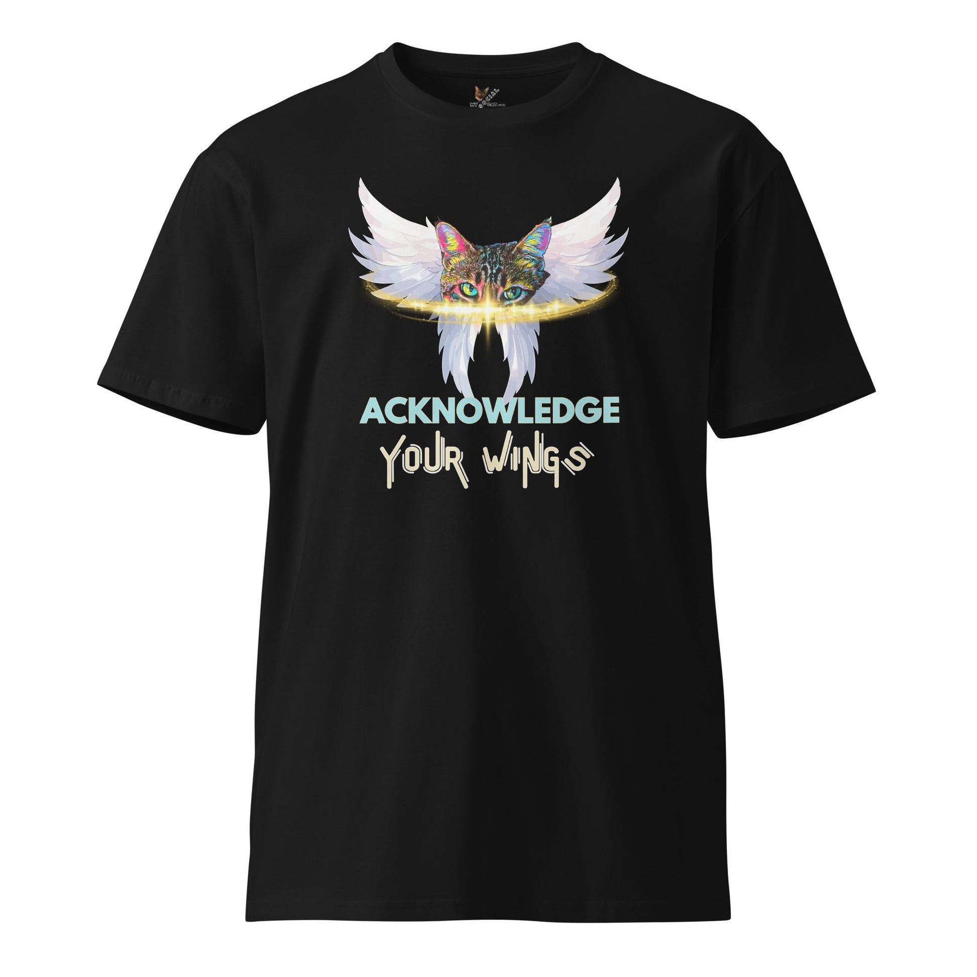 Acknowledge Your Wings Unisex Premium Tee - My Social Cat Bonafide Boutique LLCAcknowledge Your Wings Unisex Premium TeeT-shirtMy Social Cat Bonafide Boutique LLCBlackSpremiumtee