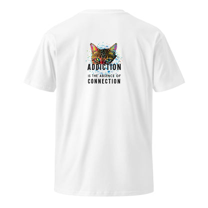 Addiction is the Absence of Connection Unisex Premium Tee - My Social Cat Bonafide Boutique LLCAddiction is the Absence of Connection Unisex Premium TeeT-shirtMy Social Cat Bonafide Boutique LLCWhiteSaddictioncat