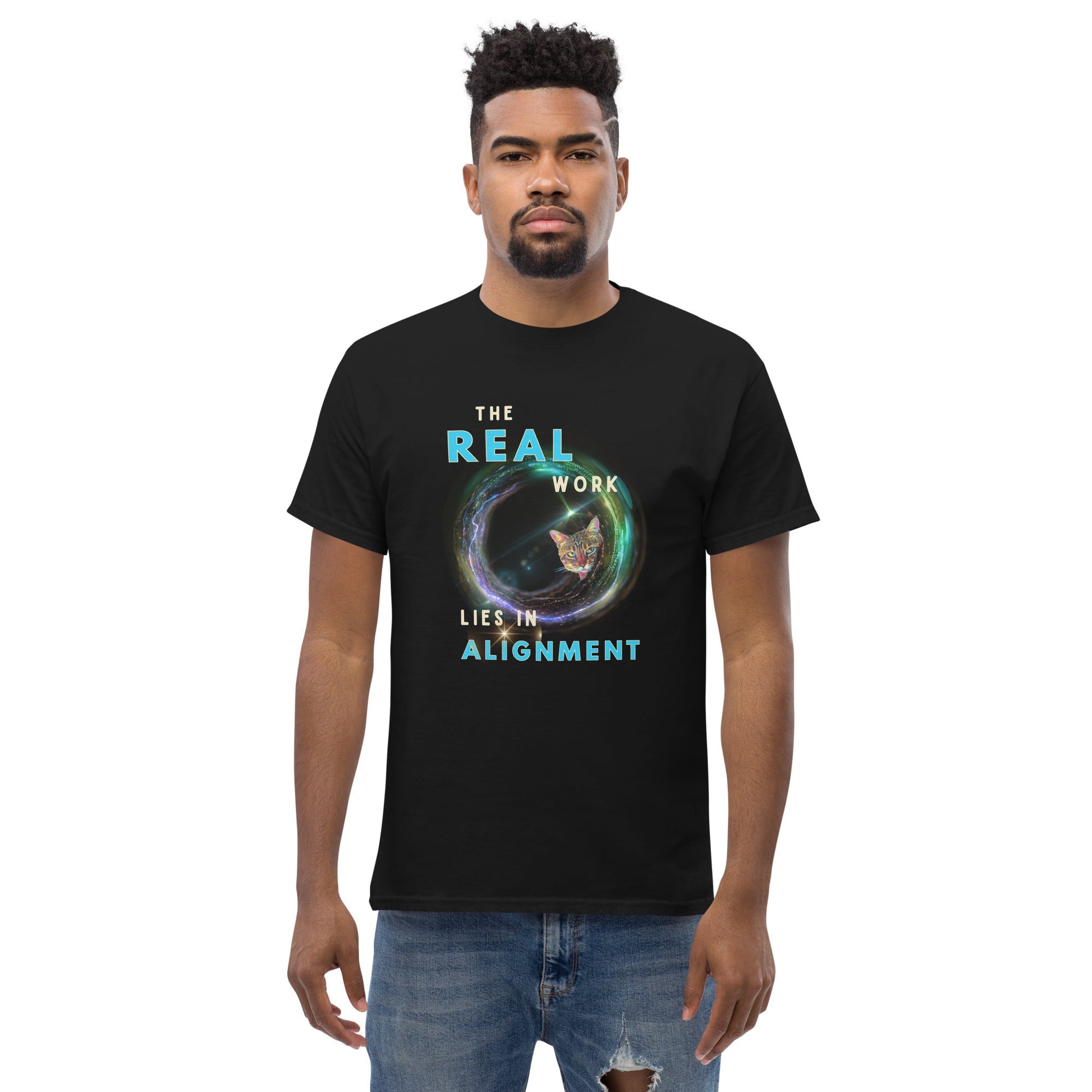 Alignment Unisex Classic Tee - My Social Cat Bonafide Boutique LLCAlignment Unisex Classic TeeT-shirtMy Social Cat Bonafide Boutique LLCBlackMalignmentclassic