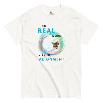Alignment Unisex Classic Tee - My Social Cat Bonafide Boutique LLCAlignment Unisex Classic TeeT-shirtMy Social Cat Bonafide Boutique LLCWhiteSalignmentclassic