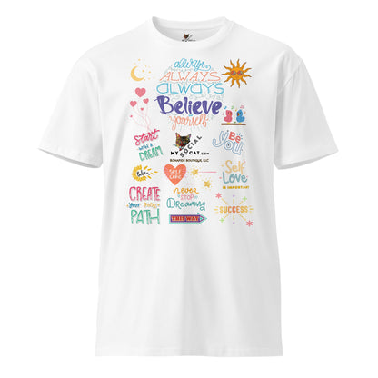 Always Believe in Yourself Unisex Premium Tee - My Social Cat Bonafide Boutique LLCAlways Believe in Yourself Unisex Premium TeeT-shirtMy Social Cat Bonafide Boutique LLCWhiteSauthenticcotton