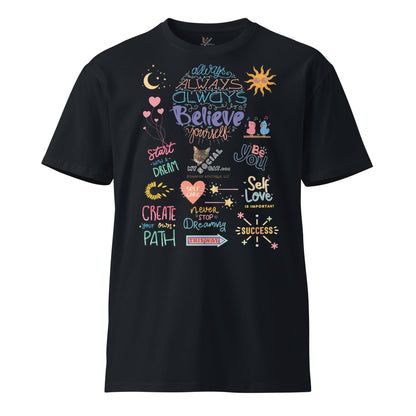 Always Believe in Yourself Unisex Premium Tee - My Social Cat Bonafide Boutique LLCAlways Believe in Yourself Unisex Premium TeeT-shirtMy Social Cat Bonafide Boutique LLCNavySauthenticcotton