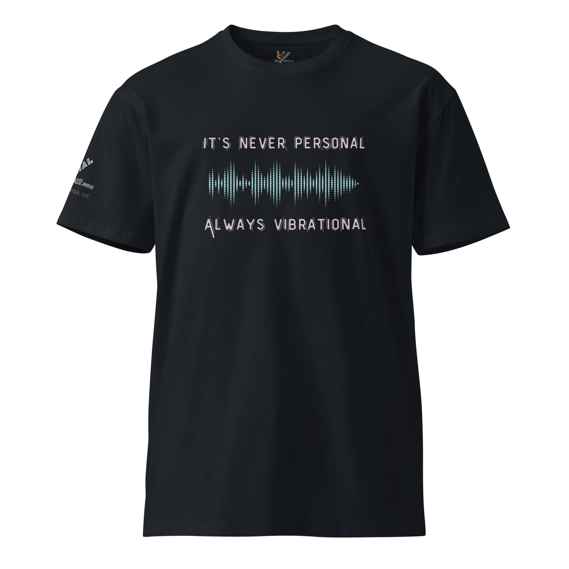 Always Vibrational Unisex Premium Tee - My Social Cat Bonafide Boutique LLCAlways Vibrational Unisex Premium TeeT-shirtMy Social Cat Bonafide Boutique LLCNavySnormspremium