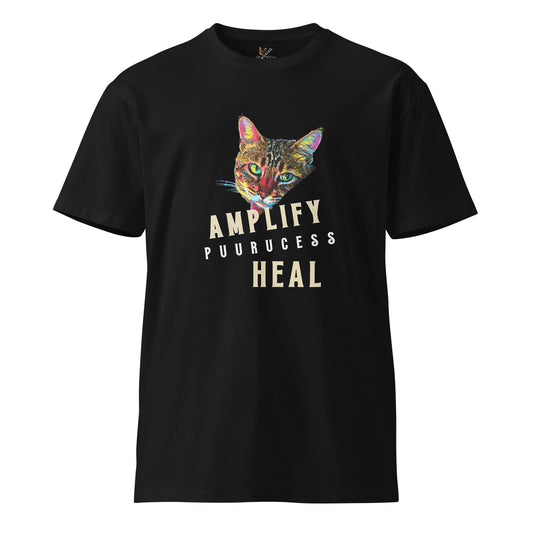 Amplify Unisex Premium Tee - My Social Cat Bonafide Boutique LLCAmplify Unisex Premium TeeT-shirtMy Social Cat Bonafide Boutique LLCBlackSamplifycat