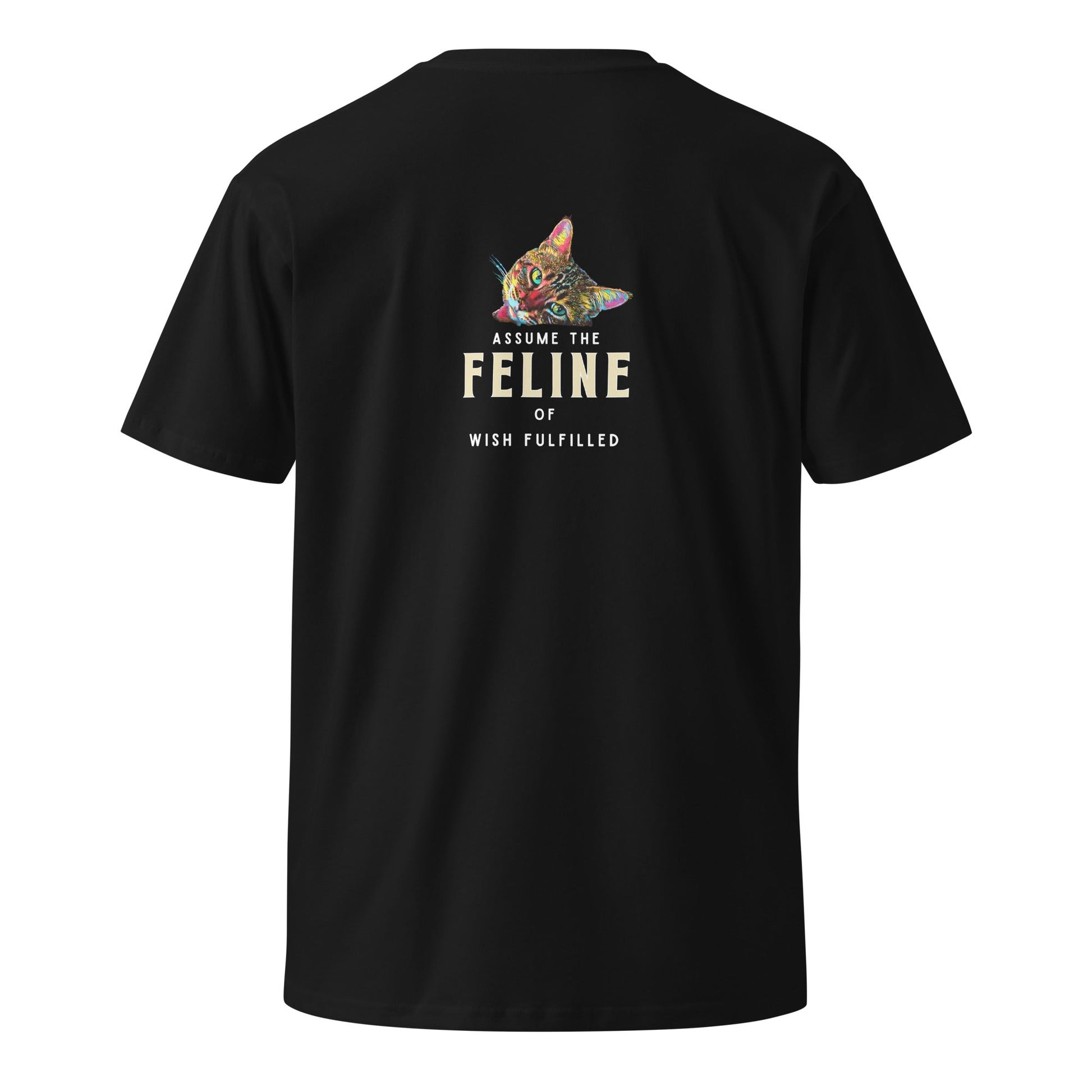 Assume the Feline of Wish Fulfilled Unisex Premium Tee - My Social Cat Bonafide Boutique LLCAssume the Feline of Wish Fulfilled Unisex Premium TeeT-shirtMy Social Cat Bonafide Boutique LLCScatshirt