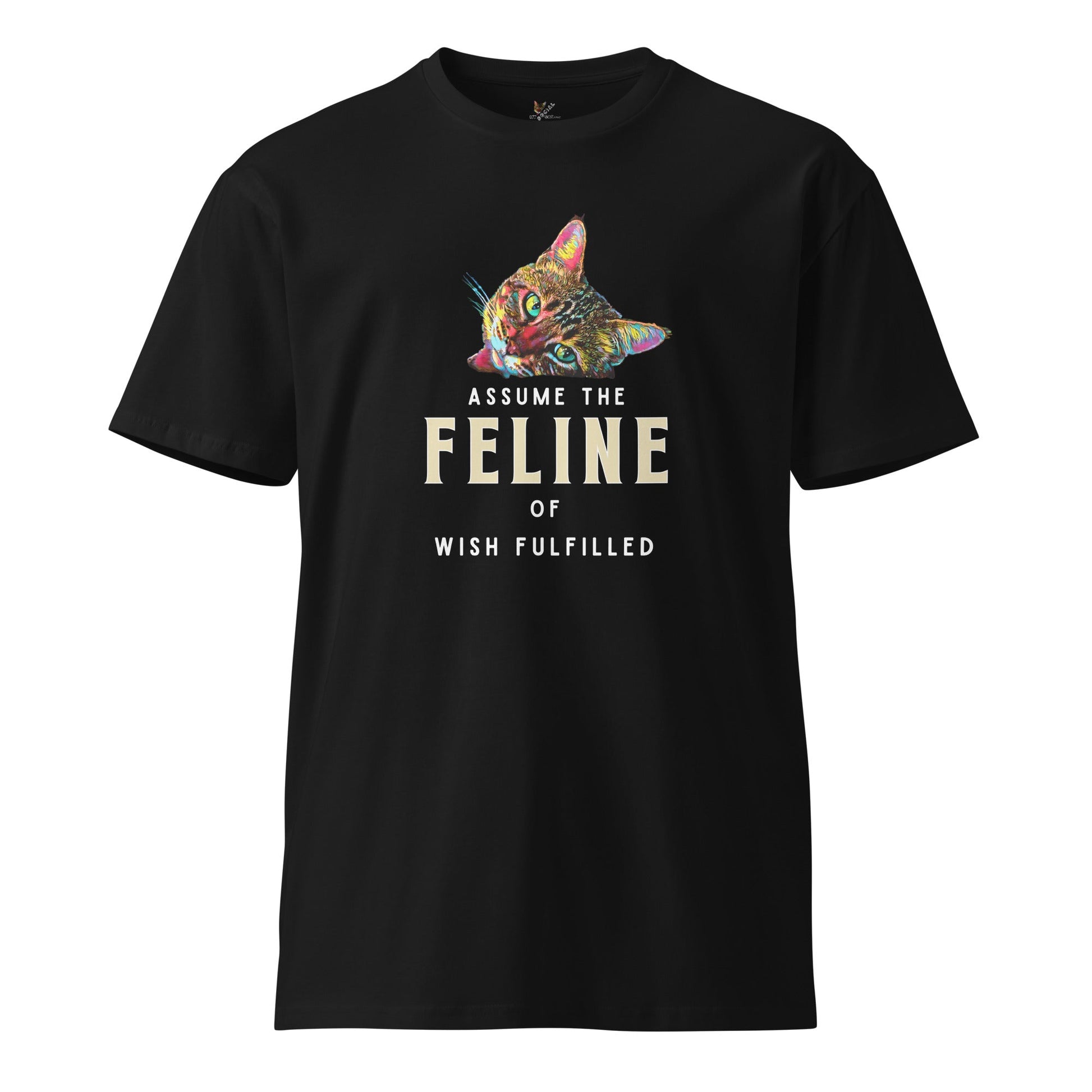 Assume the Feline of Wish Fulfilled Unisex Premium Tee - My Social Cat Bonafide Boutique LLCAssume the Feline of Wish Fulfilled Unisex Premium TeeT-shirtMy Social Cat Bonafide Boutique LLCScatshirt