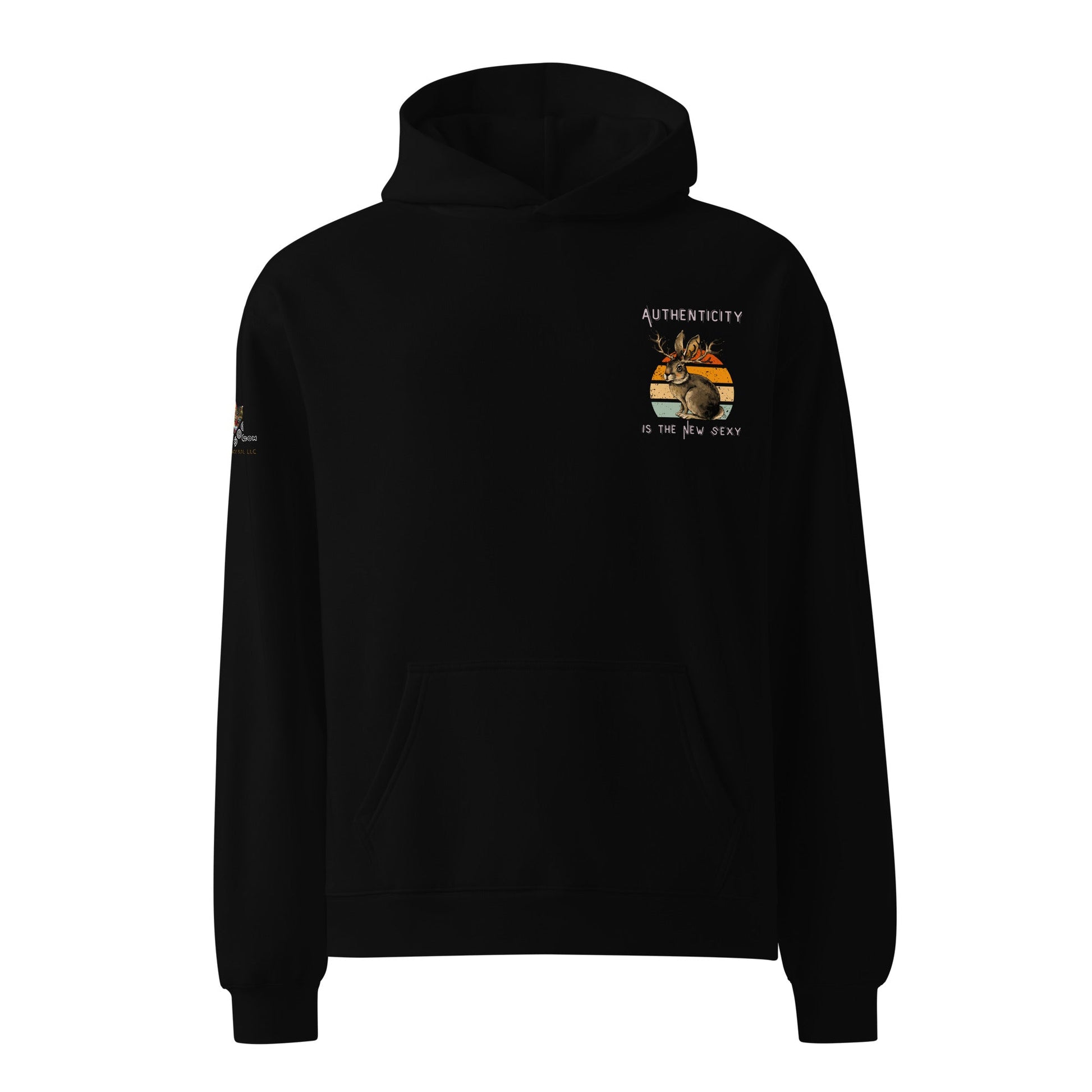 Authenticity is the New Sexy Unisex Plush Hoodie - My Social Cat Bonafide Boutique LLCAuthenticity is the New Sexy Unisex Plush HoodieHooded sweatshirtMy Social Cat Bonafide Boutique LLCBlackSauthenticitybunny