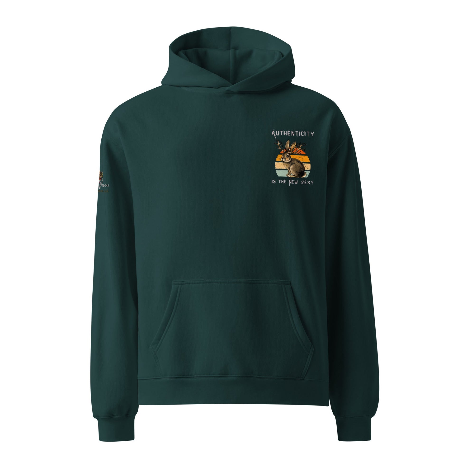 Authenticity is the New Sexy Unisex Plush Hoodie - My Social Cat Bonafide Boutique LLCAuthenticity is the New Sexy Unisex Plush HoodieHooded sweatshirtMy Social Cat Bonafide Boutique LLCPine GreenSauthenticitybunny