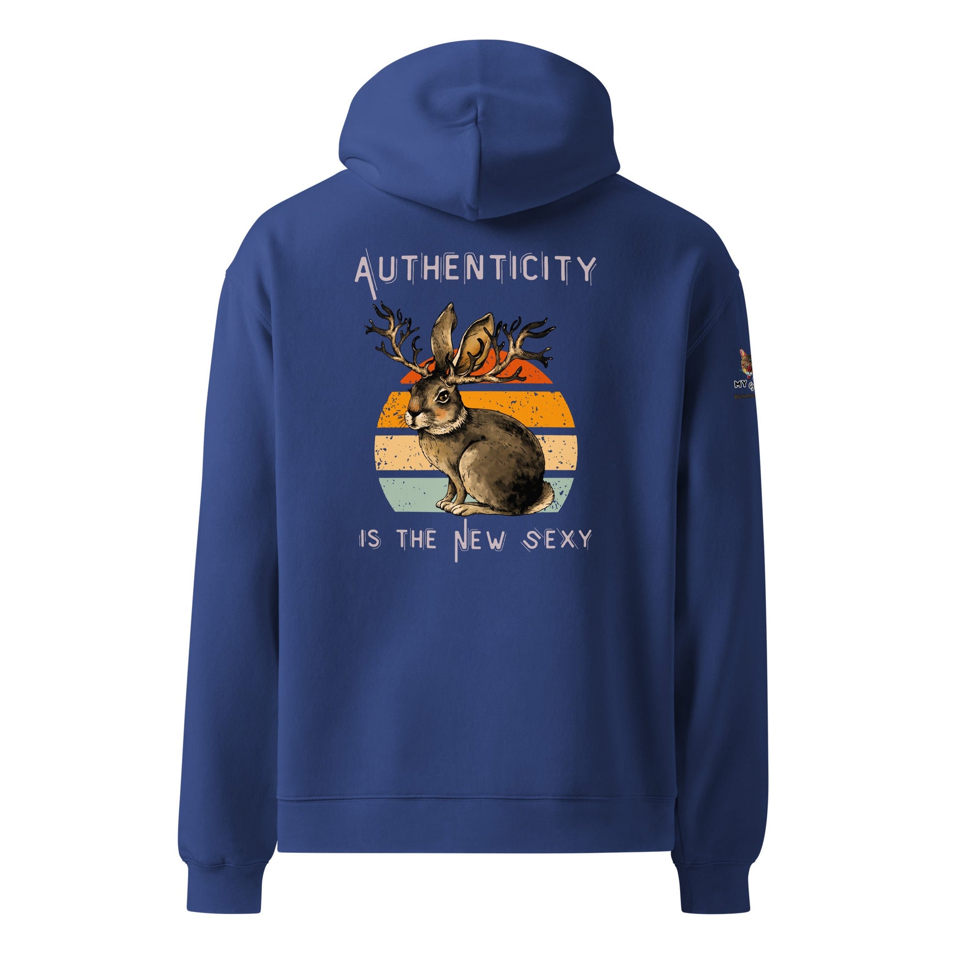 Authenticity is the New Sexy Unisex Plush Hoodie - My Social Cat Bonafide Boutique LLCAuthenticity is the New Sexy Unisex Plush HoodieHooded sweatshirtMy Social Cat Bonafide Boutique LLCCobaltSauthenticitybunny