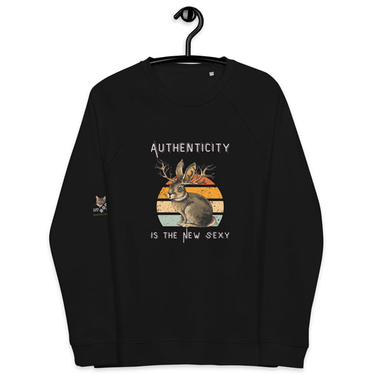 Authenticity the New Sexy Unisex Organic Plush Sweatshirt - My Social Cat Bonafide Boutique LLCAuthenticity the New Sexy Unisex Organic Plush SweatshirtSweatshirtMy Social Cat Bonafide Boutique LLCXSauthenticitybunny