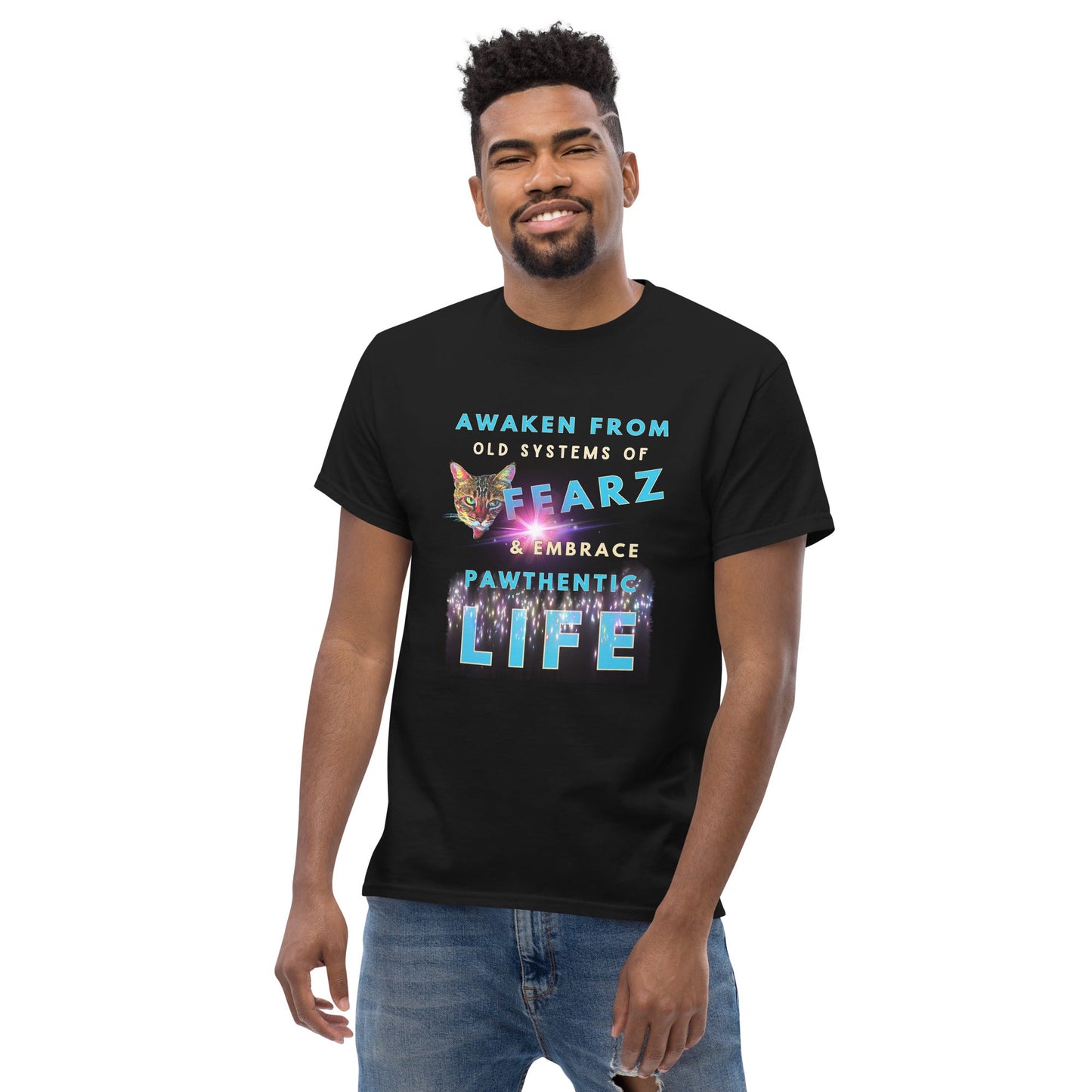 Awaken From Fear Unisex Classic Tee - My Social Cat Bonafide Boutique LLCAwaken From Fear Unisex Classic TeeT-shirtMy Social Cat Bonafide Boutique LLCSawakenfear