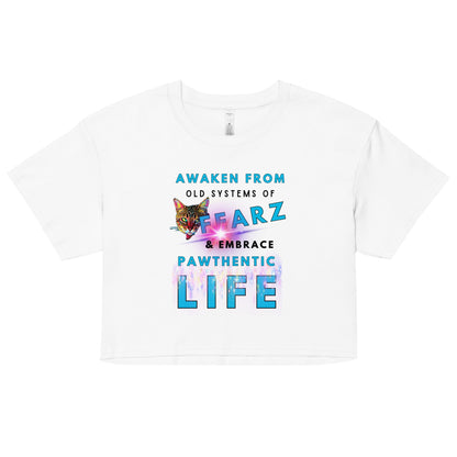 Awaken From Fear Women’s Crop Top - My Social Cat Bonafide Boutique LLCAwaken From Fear Women’s Crop Topcrop topMy Social Cat Bonafide Boutique LLCWhiteXSawakenfear