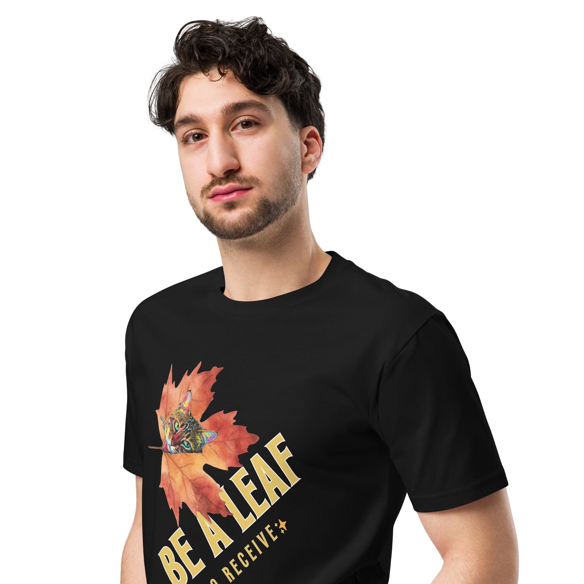 Be a Leaf Unisex Premium Tee (Limited Edition) - My Social Cat Bonafide Boutique LLCBe a Leaf Unisex Premium Tee (Limited Edition)T-shirtMy Social Cat Bonafide Boutique LLCBlackMbecat