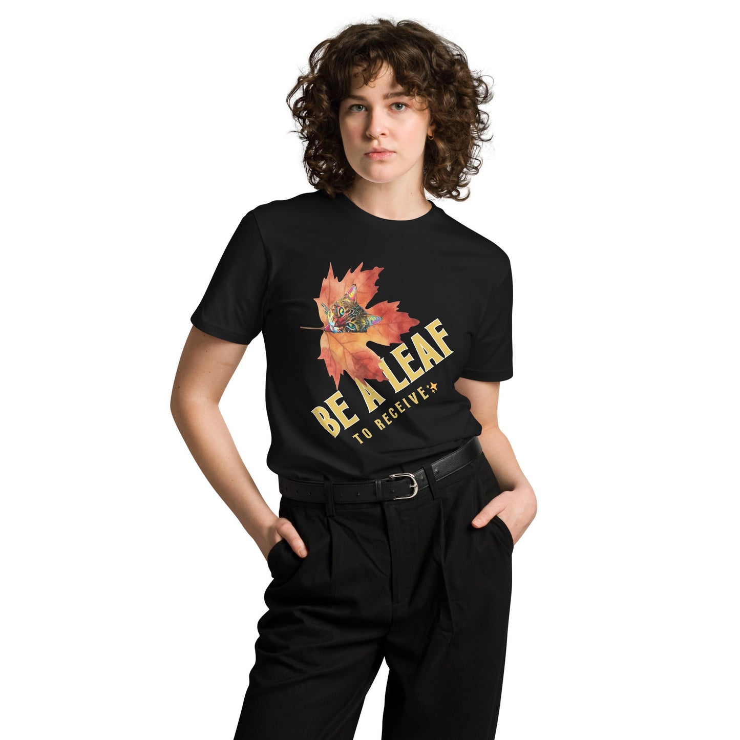 Be a Leaf Unisex Premium Tee (Limited Edition) - My Social Cat Bonafide Boutique LLCBe a Leaf Unisex Premium Tee (Limited Edition)T-shirtMy Social Cat Bonafide Boutique LLCBlackMbecat