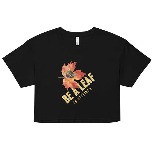 Be a Leaf Women’s Crop Top - My Social Cat Bonafide Boutique LLC