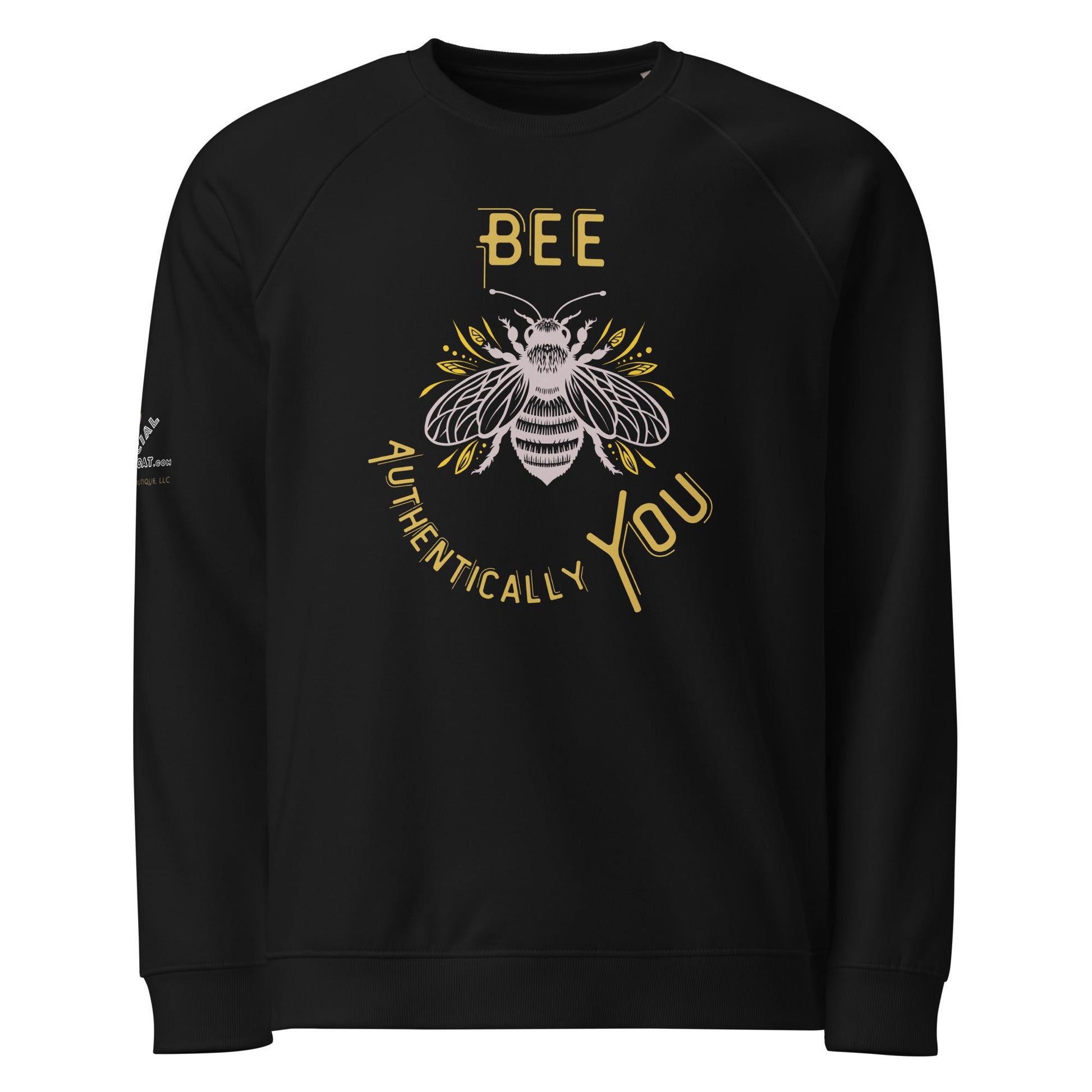 Be Authentically You Unisex Organic Plush Sweatshirt - My Social Cat Bonafide Boutique LLCBe Authentically You Unisex Organic Plush SweatshirtSweatshirtMy Social Cat Bonafide Boutique LLCBlackXSbeepremium