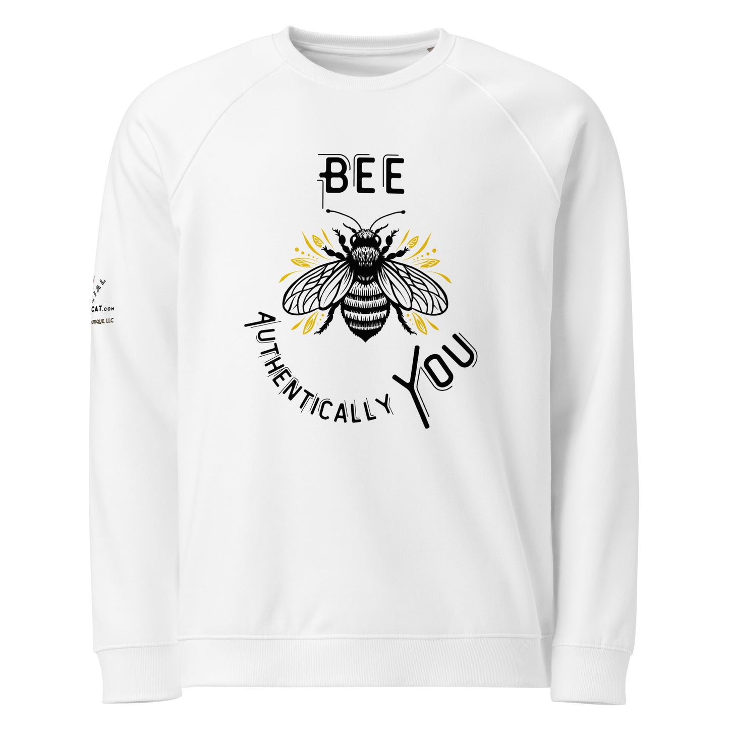 Be Authentically You Unisex Organic Plush Sweatshirt - My Social Cat Bonafide Boutique LLCBe Authentically You Unisex Organic Plush SweatshirtSweatshirtMy Social Cat Bonafide Boutique LLCWhiteXSbeepremium