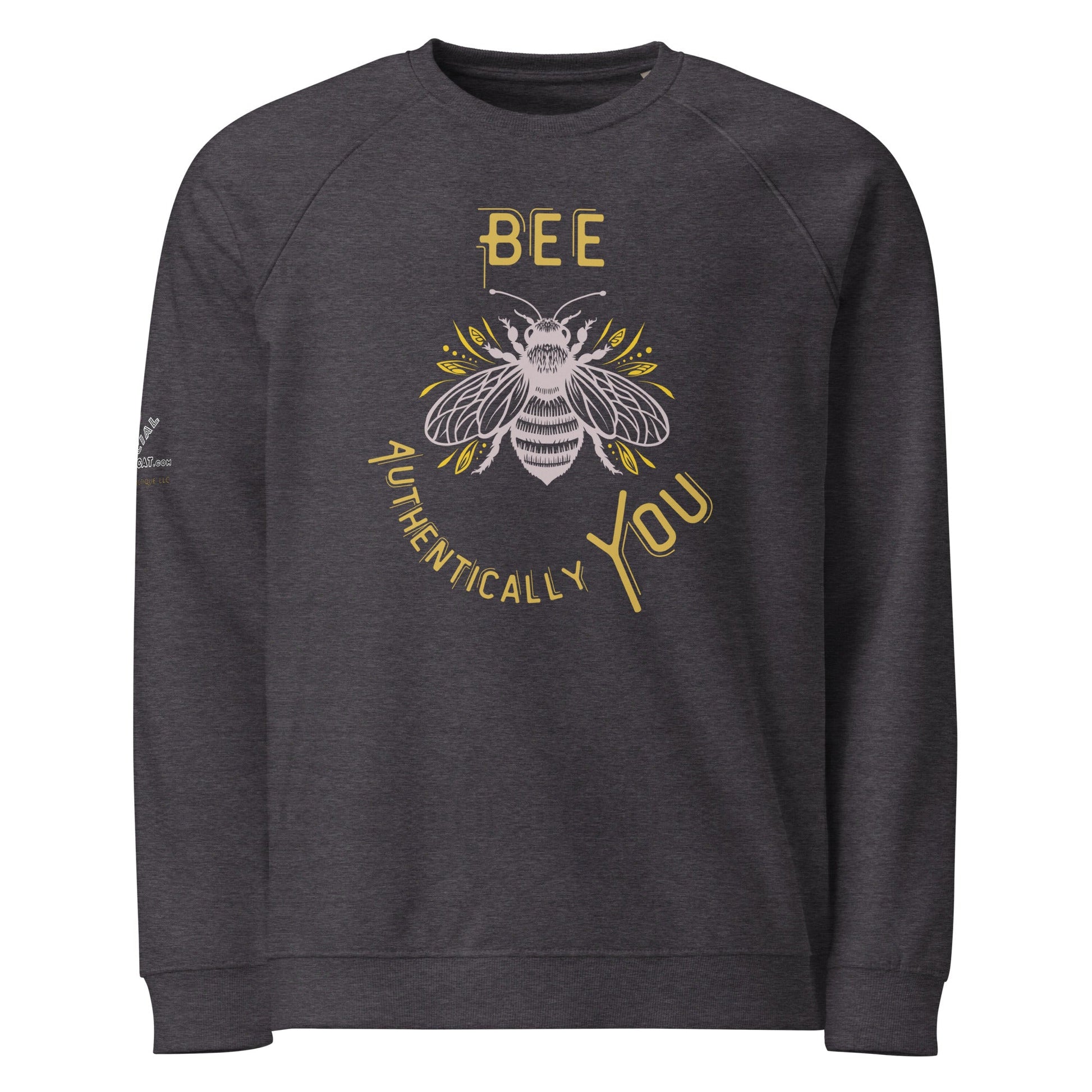 Be Authentically You Unisex Organic Plush Sweatshirt - My Social Cat Bonafide Boutique LLCBe Authentically You Unisex Organic Plush SweatshirtSweatshirtMy Social Cat Bonafide Boutique LLCCharcoal MelangeXSbeepremium
