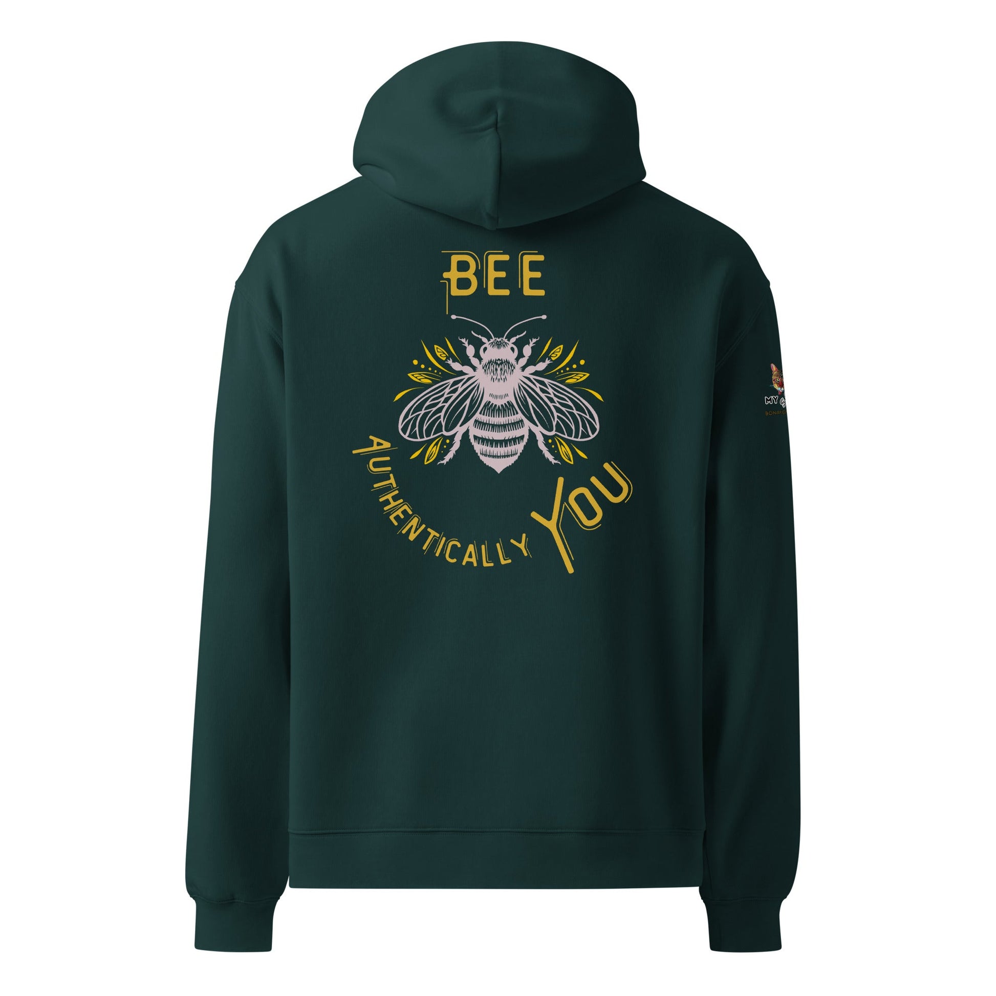 Be Authentically You Unisex Plush Hoodie - My Social Cat Bonafide Boutique LLCBe Authentically You Unisex Plush HoodieHooded sweatshirtMy Social Cat Bonafide Boutique LLCPine GreenSbeehoodie