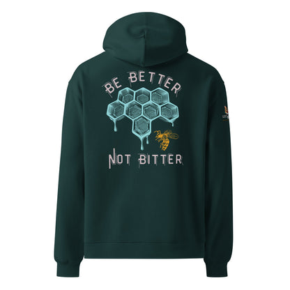 Be Better Not Bitter Unisex Plush Hoodie - My Social Cat Bonafide Boutique LLCBe Better Not Bitter Unisex Plush HoodieHooded sweatshirtMy Social Cat Bonafide Boutique LLCPine GreenSbebetter