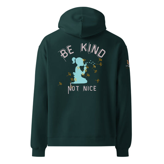 Be Kind Not Nice Unisex Plush Hoodie - My Social Cat Bonafide Boutique LLCBe Kind Not Nice Unisex Plush HoodieHooded sweatshirtMy Social Cat Bonafide Boutique LLCPine GreenSbehoodie