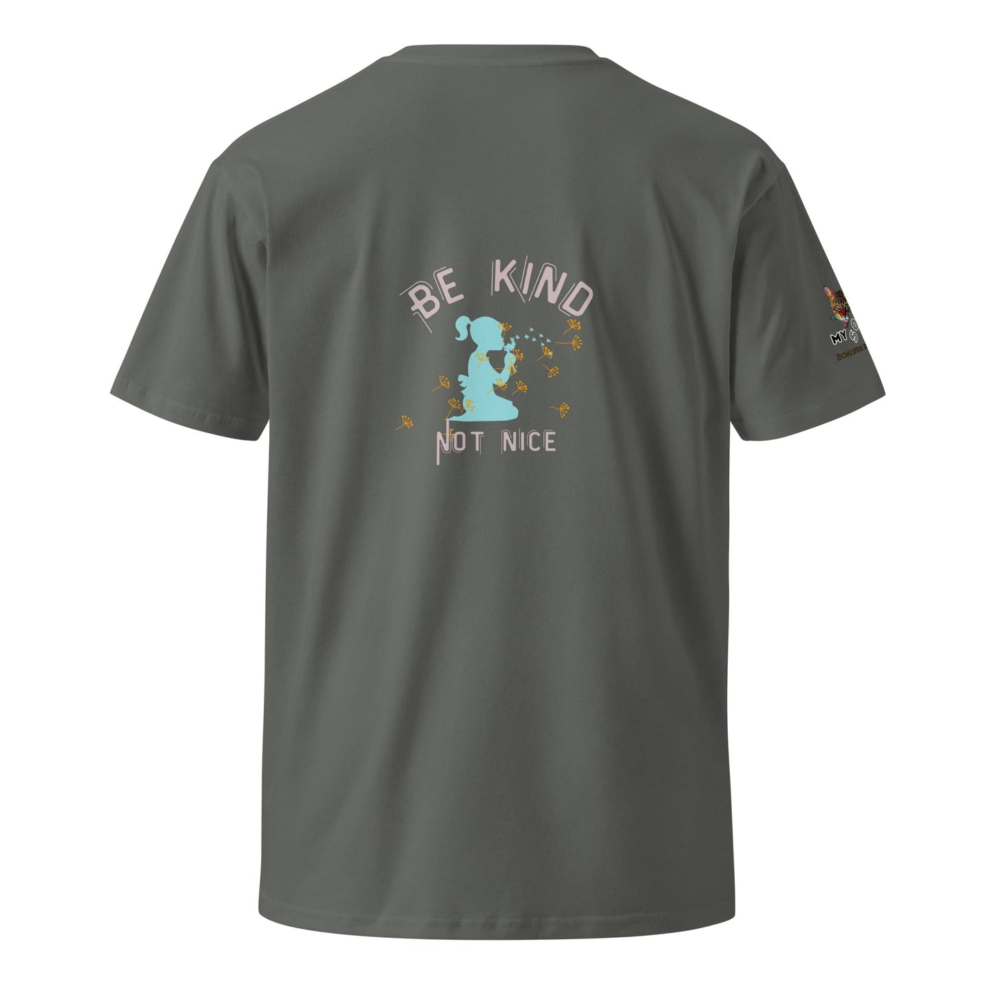 Be Kind Not Nice Unisex Premium Tee - My Social Cat Bonafide Boutique LLCBe Kind Not Nice Unisex Premium TeeT-shirtMy Social Cat Bonafide Boutique LLCCharcoalSbekind