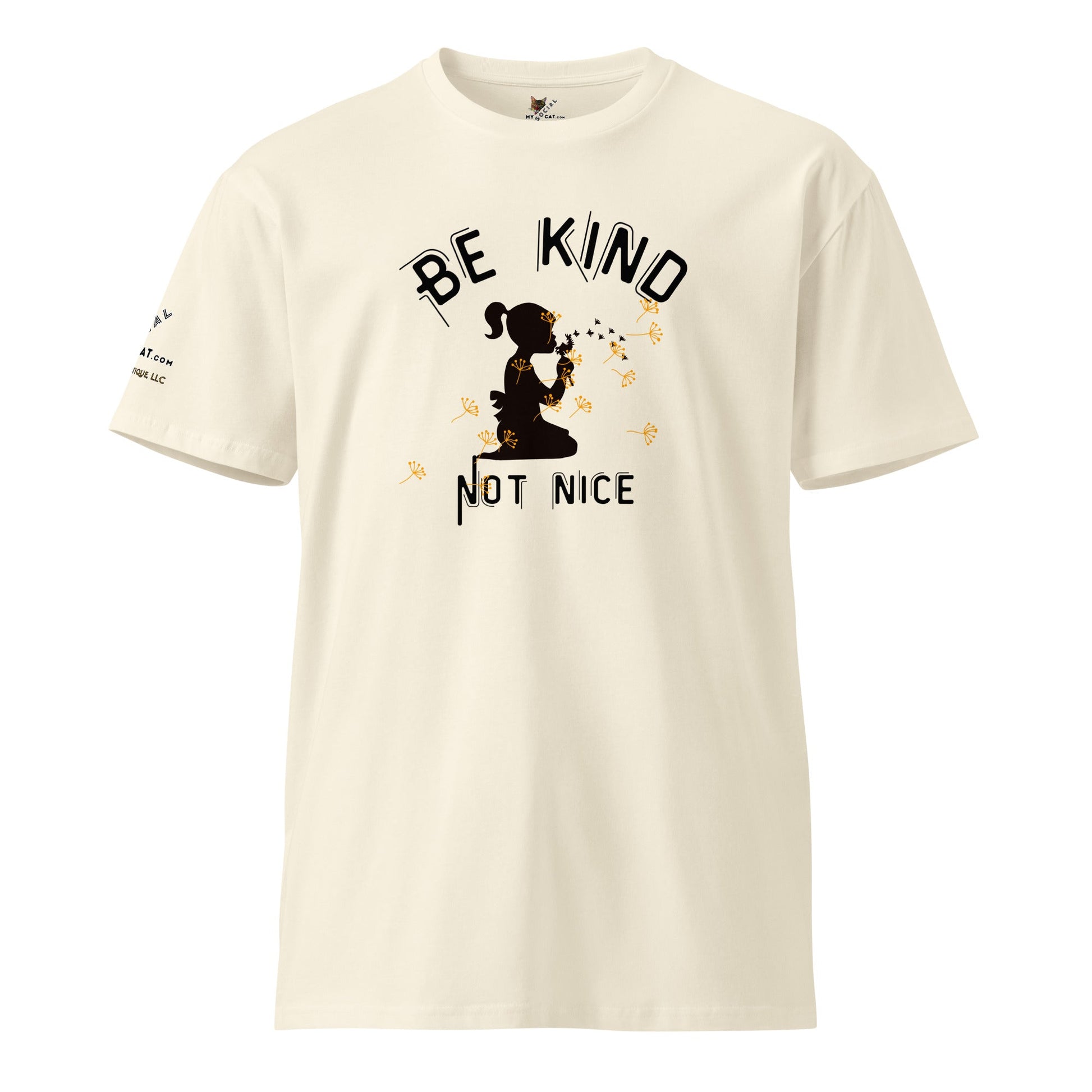 Be Kind Not Nice Unisex Premium Tee - My Social Cat Bonafide Boutique LLCBe Kind Not Nice Unisex Premium TeeT-shirtMy Social Cat Bonafide Boutique LLCNaturalSbekind