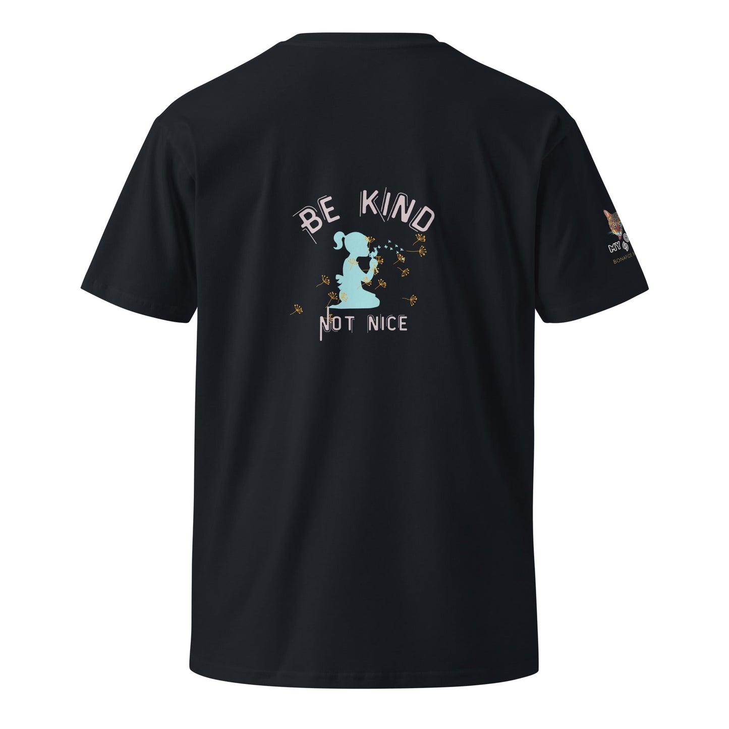 Be Kind Not Nice Unisex Premium Tee - My Social Cat Bonafide Boutique LLCBe Kind Not Nice Unisex Premium TeeT-shirtMy Social Cat Bonafide Boutique LLCNavySbekind