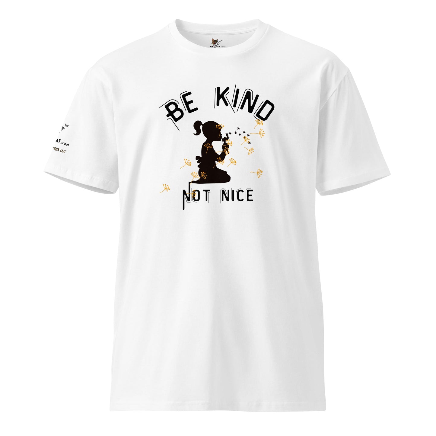 Be Kind Not Nice Unisex Premium Tee - My Social Cat Bonafide Boutique LLCBe Kind Not Nice Unisex Premium TeeT-shirtMy Social Cat Bonafide Boutique LLCWhiteSbekind