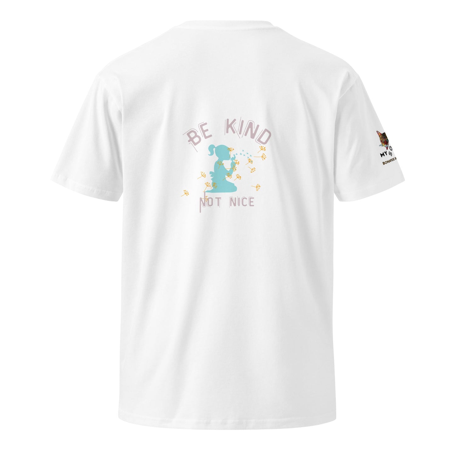 Be Kind Not Nice Unisex Premium Tee - My Social Cat Bonafide Boutique LLCBe Kind Not Nice Unisex Premium TeeT-shirtMy Social Cat Bonafide Boutique LLCWhiteSbekind
