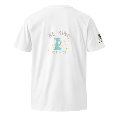 Be Kind Not Nice Unisex Premium Tee - My Social Cat Bonafide Boutique LLCBe Kind Not Nice Unisex Premium TeeT-shirtMy Social Cat Bonafide Boutique LLCWhiteSbekind