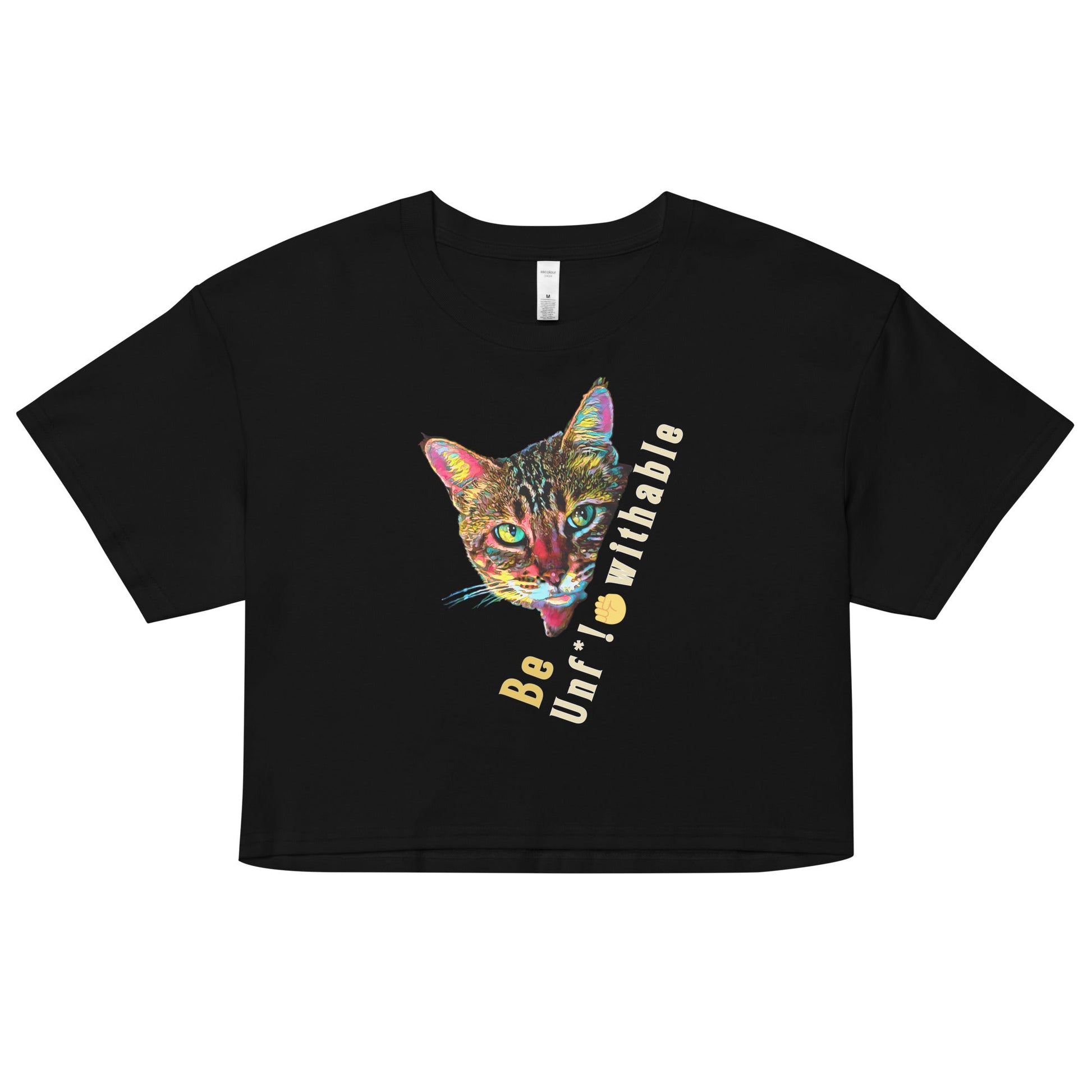 Be Unf@!*withable Women’s Crop Top - My Social Cat Bonafide Boutique LLCBe Unf@!*withable Women’s Crop Topcrop topMy Social Cat Bonafide Boutique LLCBlackXSbecat