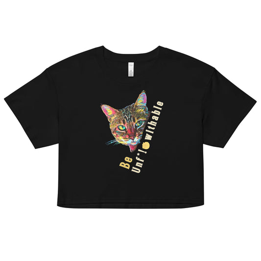 Be Unf@!*withable Women’s Crop Top - My Social Cat Bonafide Boutique LLCBe Unf@!*withable Women’s Crop Topcrop topMy Social Cat Bonafide Boutique LLCBlackXSbecat