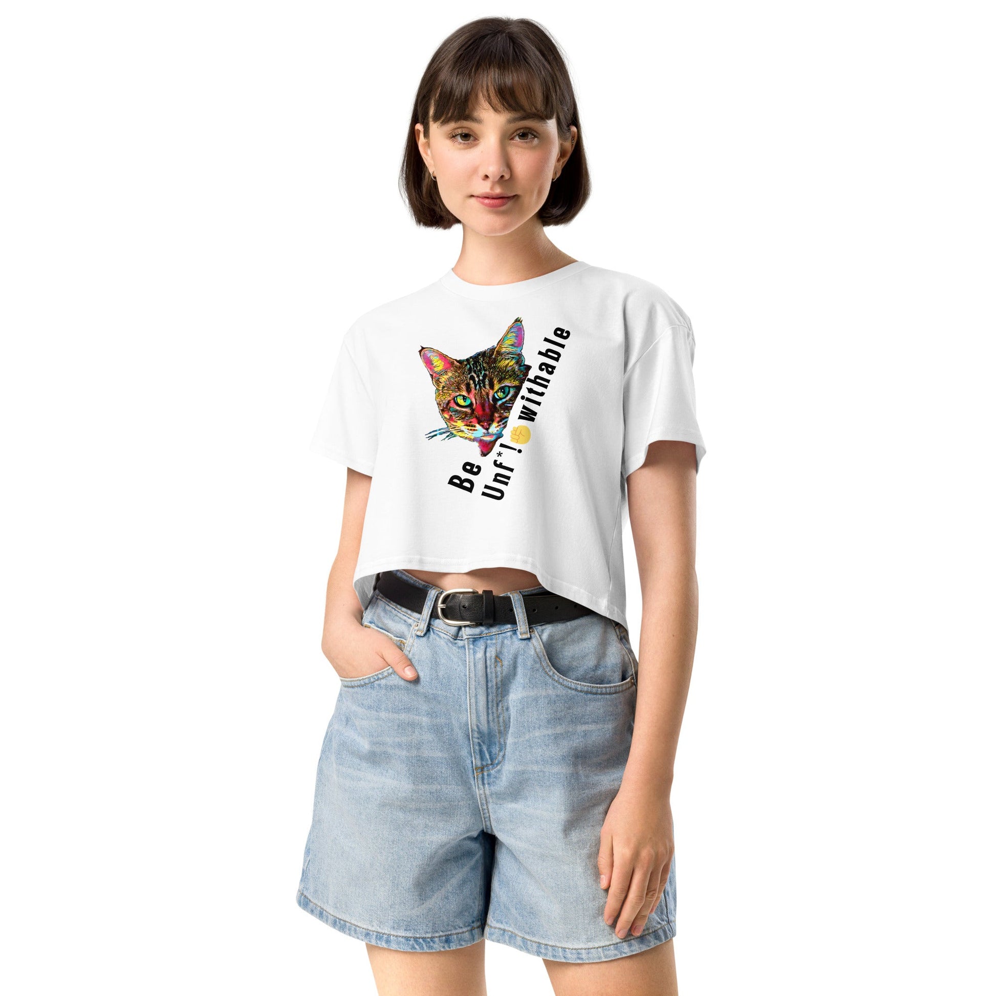 Be Unf@!*withable Women’s Crop Top - My Social Cat Bonafide Boutique LLCBe Unf@!*withable Women’s Crop Topcrop topMy Social Cat Bonafide Boutique LLCOrchidXSbecat