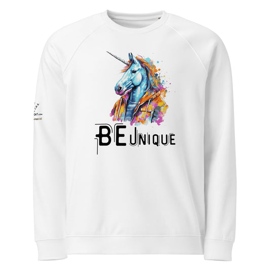 Be Unique Unisex Organic Plush Sweatshirt - My Social Cat Bonafide Boutique LLCBe Unique Unisex Organic Plush SweatshirtSweatshirtMy Social Cat Bonafide Boutique LLCXSbemens