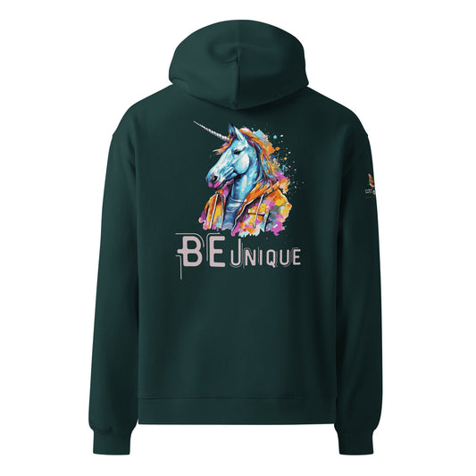 Be Unique Unisex Plush Hoodie - My Social Cat Bonafide Boutique LLCBe Unique Unisex Plush HoodieHooded sweatshirtMy Social Cat Bonafide Boutique LLCPine GreenSbehoodie