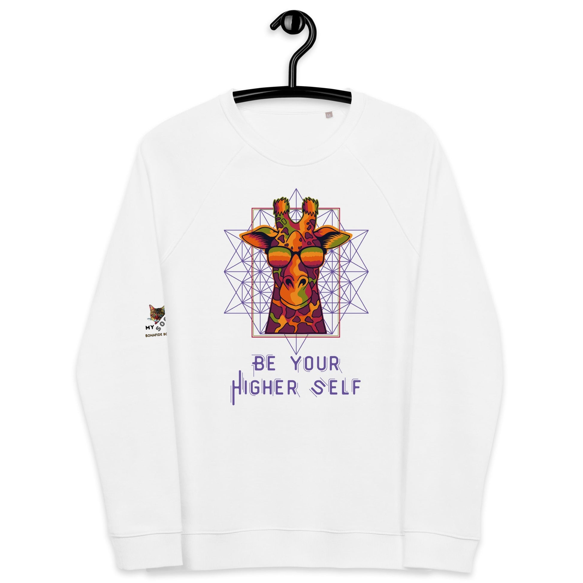 Be Your Higher Self Plush Organic Sweatshirt - My Social Cat Bonafide Boutique LLCBe Your Higher Self Plush Organic SweatshirtSweatshirtMy Social Cat Bonafide Boutique LLCWhiteXShigherplush