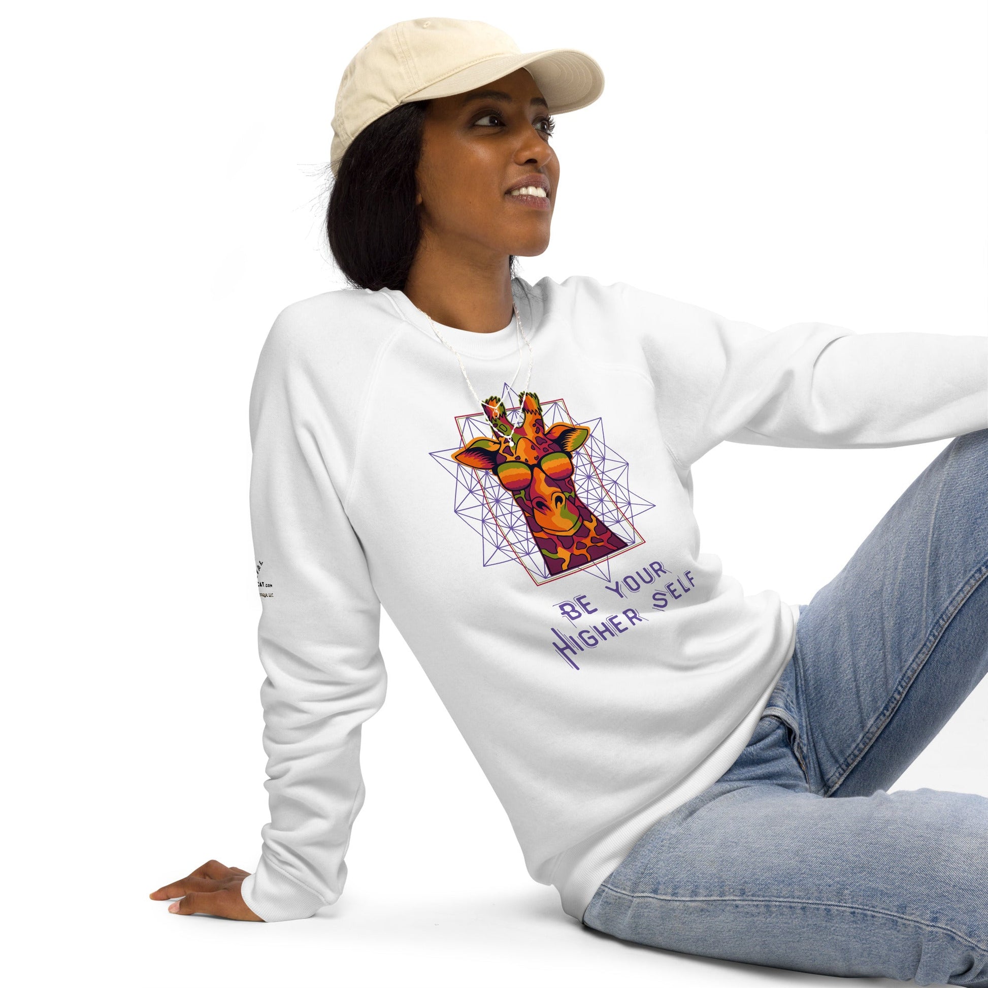 Be Your Higher Self Plush Organic Sweatshirt - My Social Cat Bonafide Boutique LLCBe Your Higher Self Plush Organic SweatshirtSweatshirtMy Social Cat Bonafide Boutique LLCWhiteXShigherplush