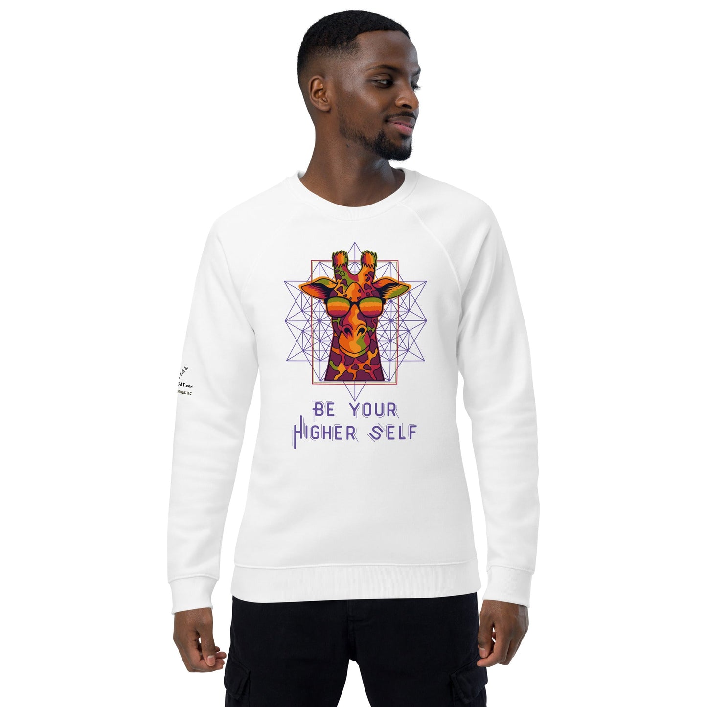 Be Your Higher Self Plush Organic Sweatshirt - My Social Cat Bonafide Boutique LLCBe Your Higher Self Plush Organic SweatshirtSweatshirtMy Social Cat Bonafide Boutique LLCWhiteXShigherplush