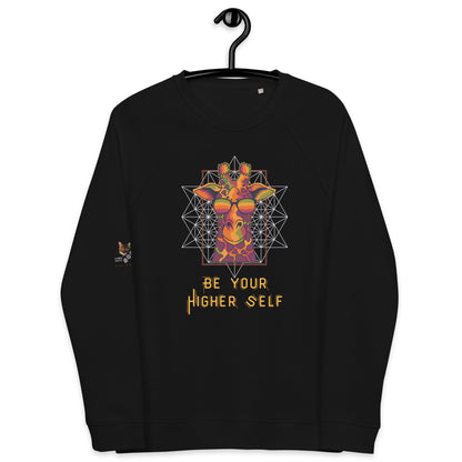 Be Your Higher Self Plush Organic Sweatshirt - My Social Cat Bonafide Boutique LLCBe Your Higher Self Plush Organic SweatshirtSweatshirtMy Social Cat Bonafide Boutique LLCBlackXShigherplush