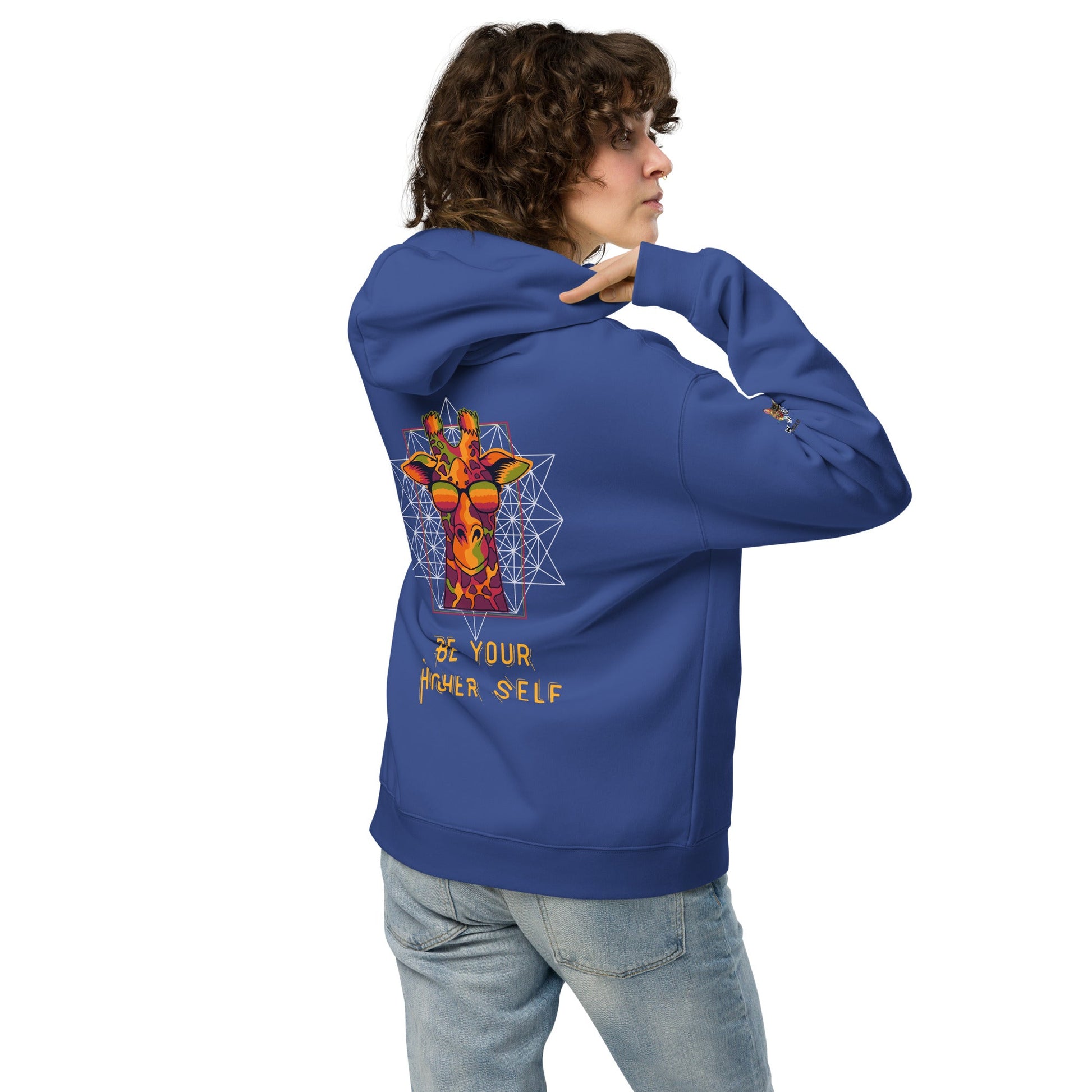 Be Your Higher Self Unisex Plush Hoodie - My Social Cat Bonafide Boutique LLCBe Your Higher Self Unisex Plush HoodieHooded sweatshirtMy Social Cat Bonafide Boutique LLCCobaltSbegiraffe