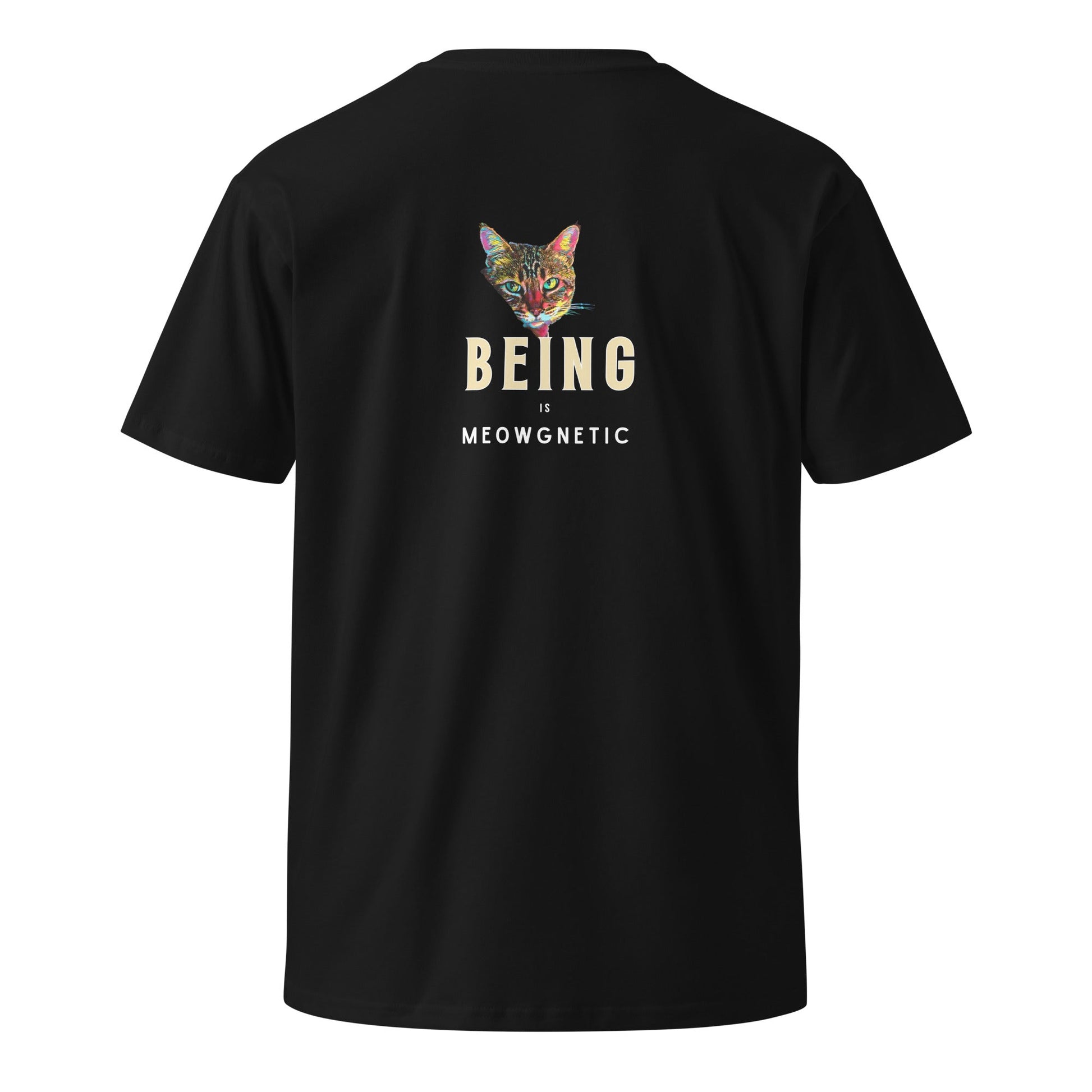 Being is Meowgnetic Unisex Premium Tee - My Social Cat Bonafide Boutique LLCBeing is Meowgnetic Unisex Premium TeeT-shirtMy Social Cat Bonafide Boutique LLCSbeingcat