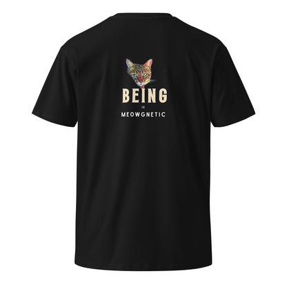 Being is Meowgnetic Unisex Premium Tee - My Social Cat Bonafide Boutique LLCBeing is Meowgnetic Unisex Premium TeeT-shirtMy Social Cat Bonafide Boutique LLCSbeingcat