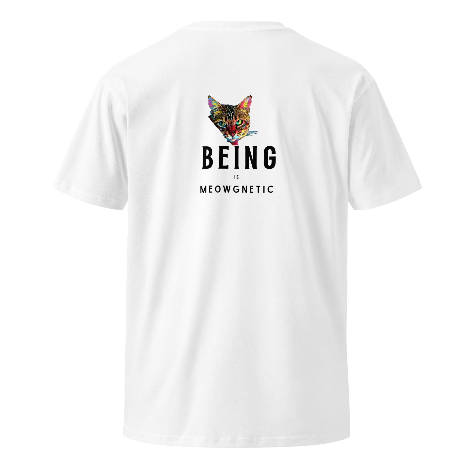 Being is Meowgnetic Unisex Premium Tee - My Social Cat Bonafide Boutique LLCBeing is Meowgnetic Unisex Premium TeeT-shirtMy Social Cat Bonafide Boutique LLCWhiteSbeingcat