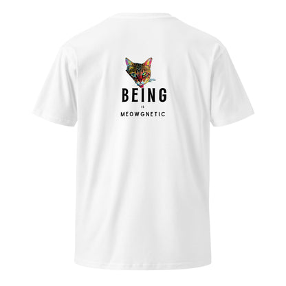 Being is Meowgnetic Unisex Premium Tee - My Social Cat Bonafide Boutique LLCBeing is Meowgnetic Unisex Premium TeeT-shirtMy Social Cat Bonafide Boutique LLCWhiteSbeingcat