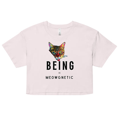Being is Meowgnetic Women’s Crop Top - My Social Cat Bonafide Boutique LLCBeing is Meowgnetic Women’s Crop Topcrop topMy Social Cat Bonafide Boutique LLCOrchidXSbeingcat